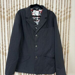 Vintage Volcom Y2K 2000s Scene Punk Pavd Rare Emo Goth Scene Gray Blazer Jacket